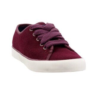 Sperry Burgundy/Purple Wool Pier View Sneakers I Size 8